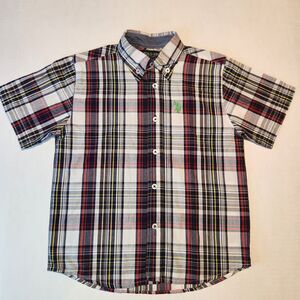U.S. Polo Assn. SS Full Button Shirt Multi. Color Stripe 5/6